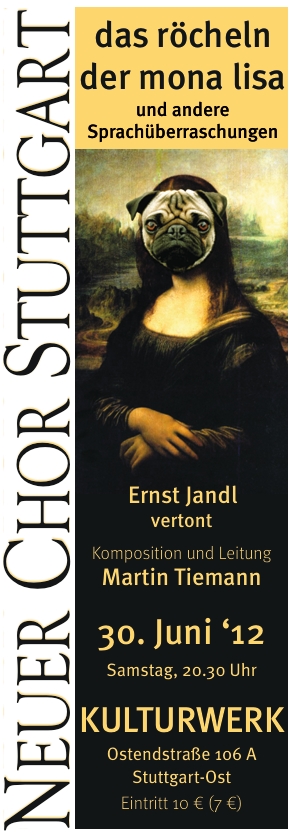 Flyer das röcheln der mona lisa