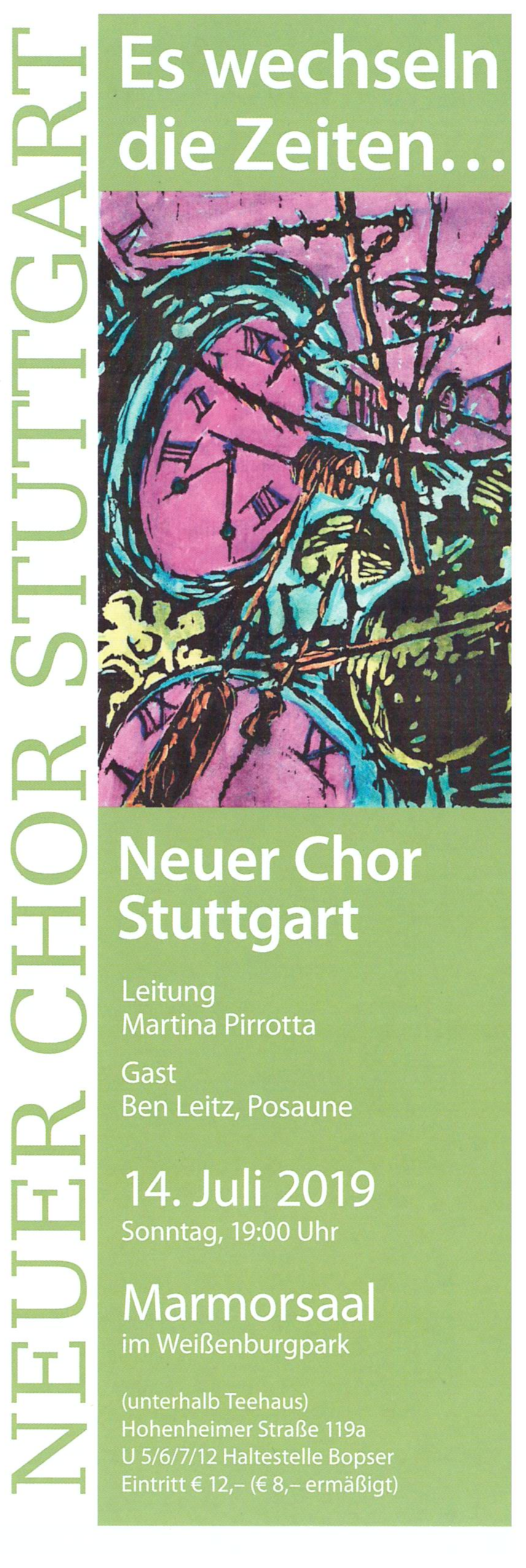 Flyer Es wechseln die Zeiten...
