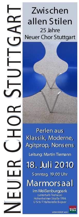 Flyer Zwischen allen Stilen